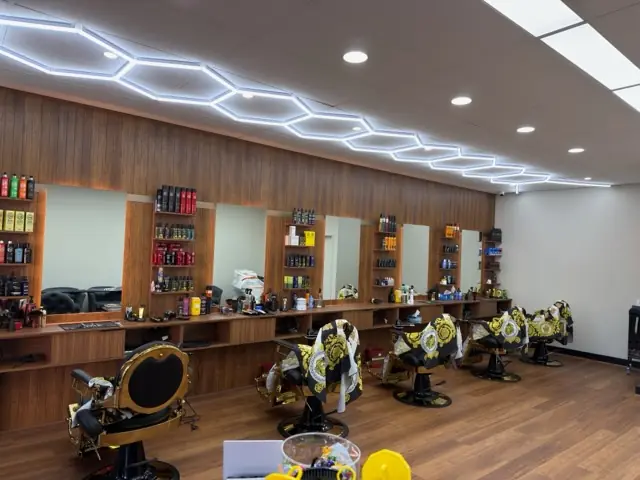 Inside the newly renovated Royal Fade Barbers at City West