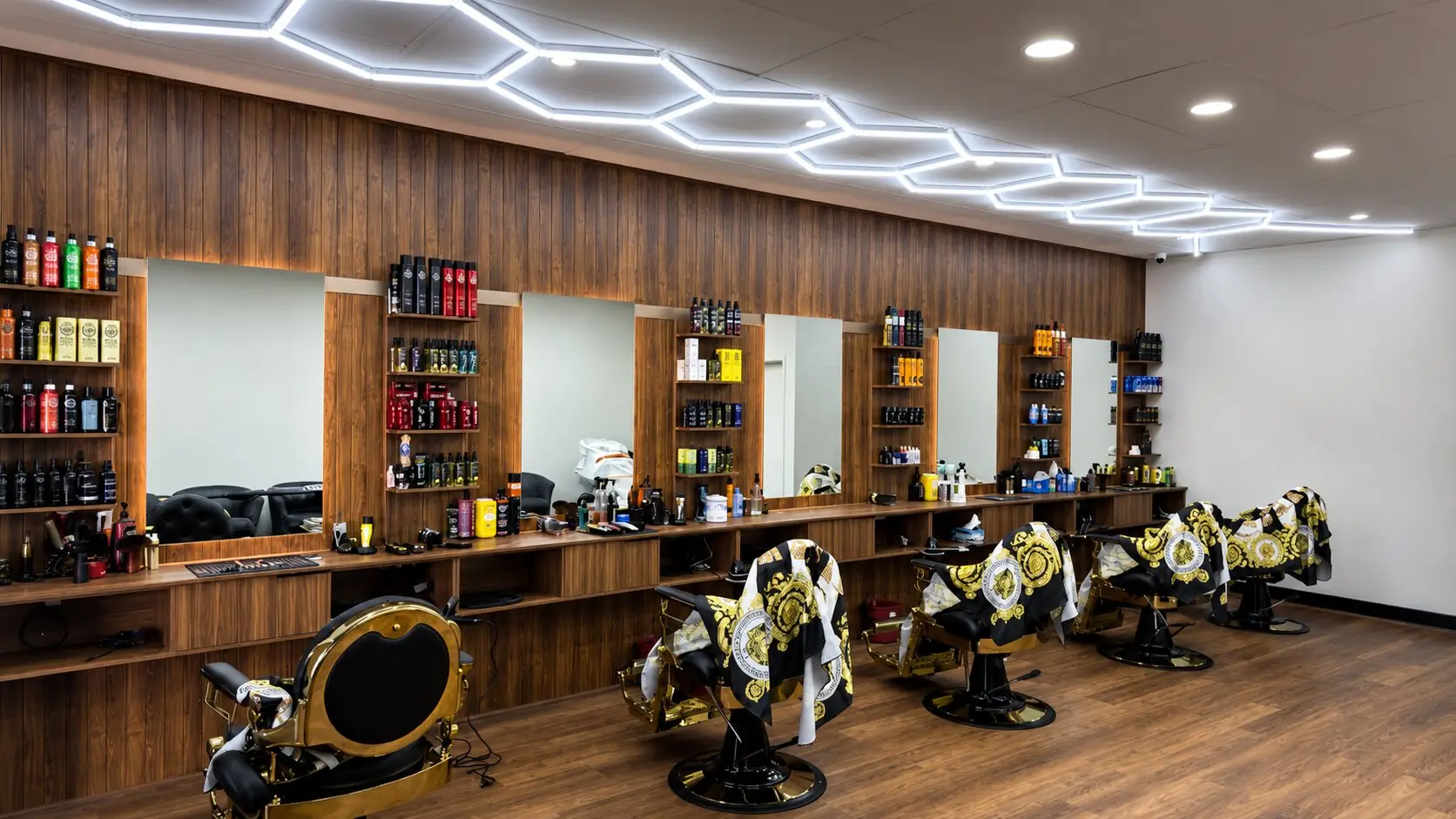Inside Royal Fade Barbers at City West in West Perth